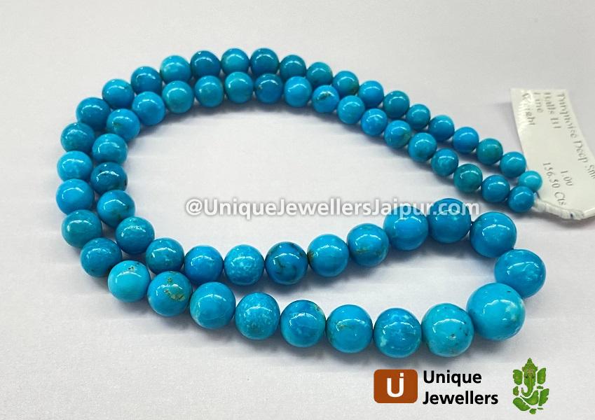 Turquoise Arizona Smooth Balls Beads